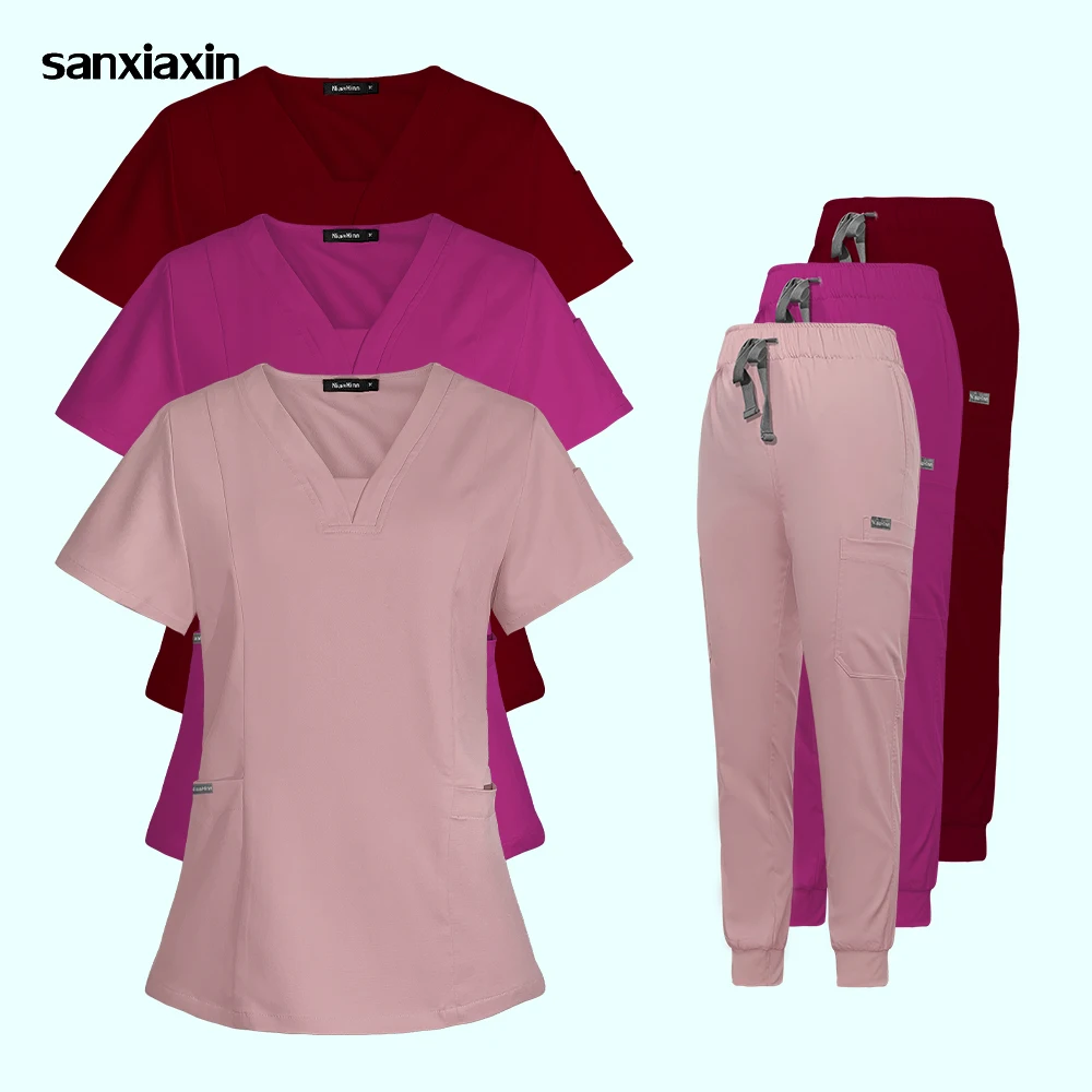 

Fashion \Hospital Workwear Scrub Suits Medical Uniform Surgery Scrubs Shirt Short Sleeve Pet Shop Doctor Nurse Nursing Uniforms