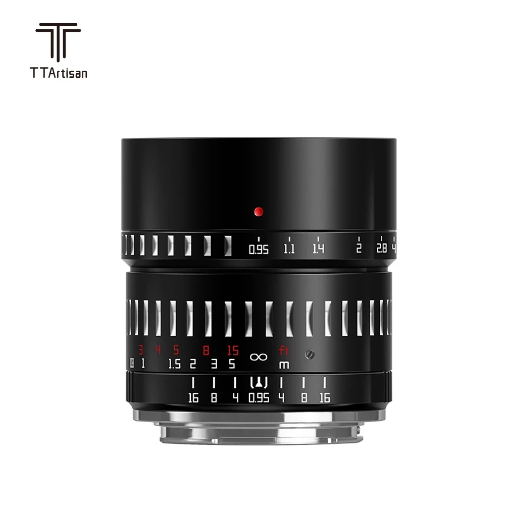 

Объектив TTArtisan 50 мм F0.95 с большой диафрагмой для Sony E Mount Fujifilm X Canon M Leica L Nikon Z Panasonic Olympus M43 камера