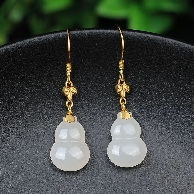925 Sterling Silver Leaf Earrings Natural Gourd Earrings Fashion Earrings Jewelry Women Luxury Aretes De Mujer Jewelry for Women
925 Sterling Silver Leaf Earrings Natural Gourd Earrings Fashion Earrings Jewelry Women Luxury Aretes De Mujer Jewelry for Women