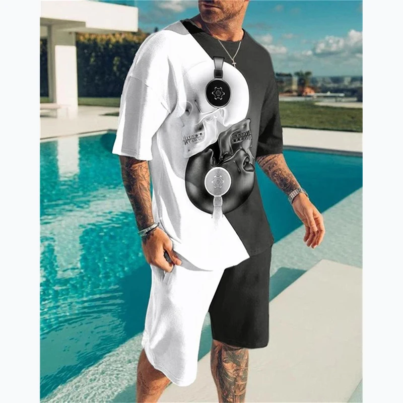 2022 Summer Men Sets Oversized Man Casual Sportswear T-shirt + Shorts Workout Suit Men's Clothes Clothing Tracksuit Streetwear
2022 Summer Men Sets Oversized Man Casual Sportswear T-shirt + Shorts Workout Suit Men's Clothes Clothing Tracksuit Streetwear