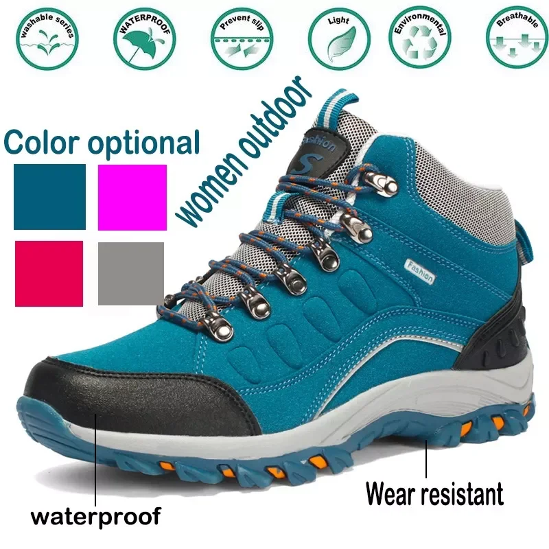 Outdoor Hiking Shoes For Men Women Durable Waterproof Climbing Shoes Tactical Boots Non-slip Mountain Trekking Sneakers
Outdoor Hiking Shoes For Men Women Durable Waterproof Climbing Shoes Tactical Boots Non-slip Mountain Trekking Sneakers