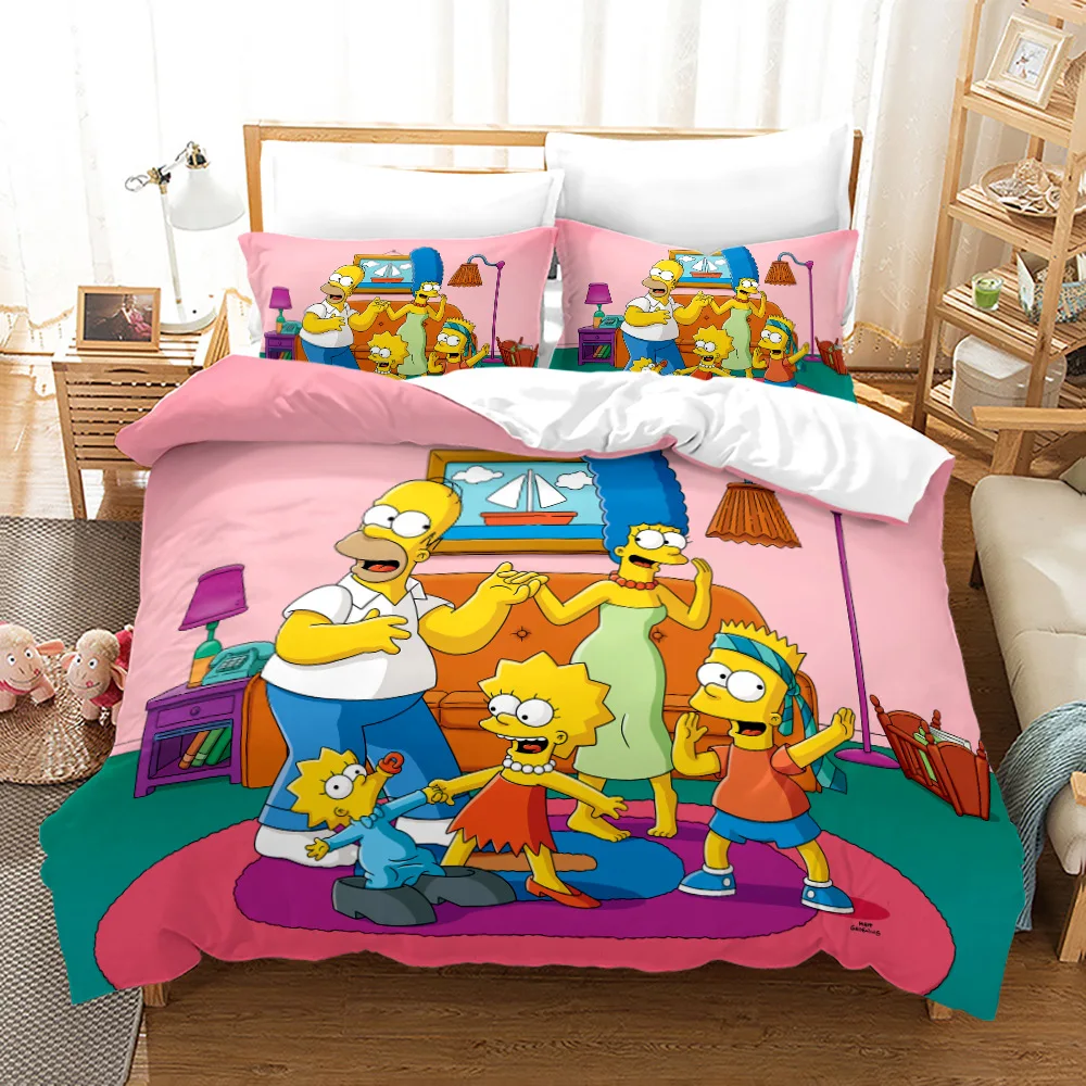 New 3D Printed Bedding Set Simpsones Family Duvet Cover King Queen Full Twin Size Kid Bedroom Decor Bed Linen Anime Cartoon
New 3D Printed Bedding Set Simpsones Family Duvet Cover King Queen Full Twin Size Kid Bedroom Decor Bed Linen Anime Cartoon