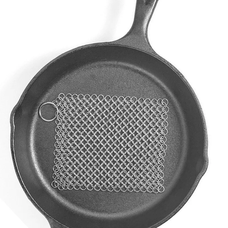 2/3/5PCS Stainless Steel Cast Iron Frying Pan With Lifting Ring Cleaning Chain Scrubber Pot Washing Net Artifact Kitchen
2/3/5PCS Stainless Steel Cast Iron Frying Pan With Lifting Ring Cleaning Chain Scrubber Pot Washing Net Artifact Kitchen