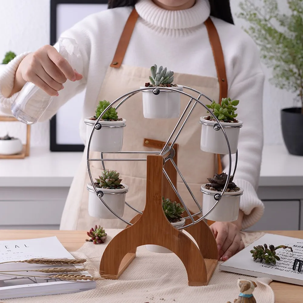 Simple White Suit Succulents Combination Potted Creative Ferris Wheel Flowerpot Zakka Ceramic Flowerpot
Simple White Suit Succulents Combination Potted Creative Ferris Wheel Flowerpot Zakka Ceramic Flowerpot