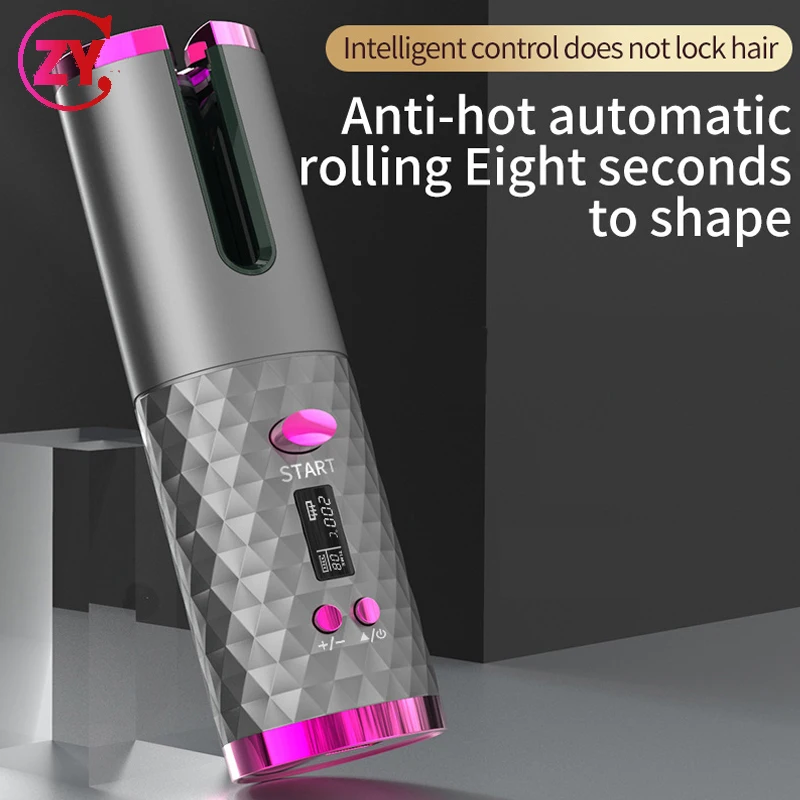 Automatic Hair Curler Cordless Curling Iron USB Rechargeable LCD Display Hair Curlers Portable Rotating Hair Curlers Style Tools
Automatic Hair Curler Cordless Curling Iron USB Rechargeable LCD Display Hair Curlers Portable Rotating Hair Curlers Style Tools