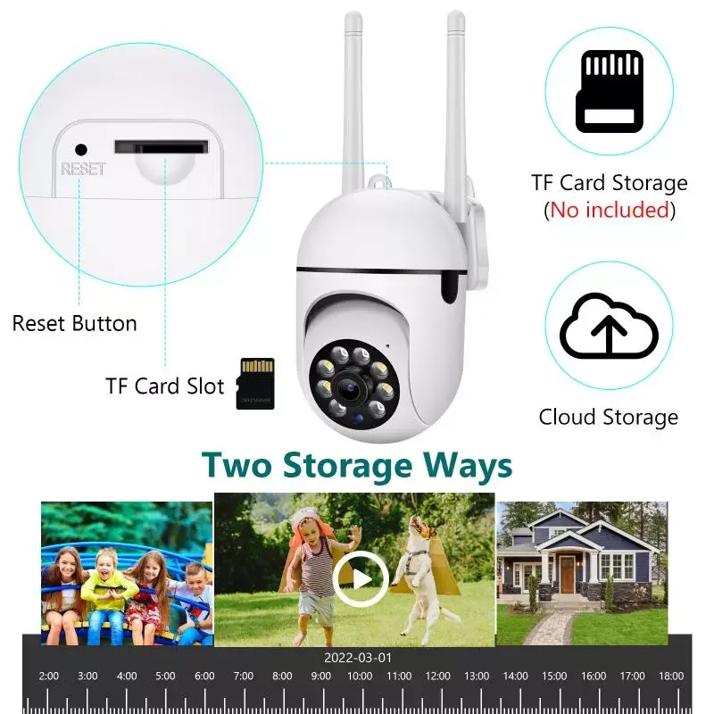 1080P Wireless IP Camera Night Vision Video WiFi Surveillance Cameras Security Protection Outdoor CCTV With Motion Detection
1080P Wireless IP Camera Night Vision Video WiFi Surveillance Cameras Security Protection Outdoor CCTV With Motion Detection