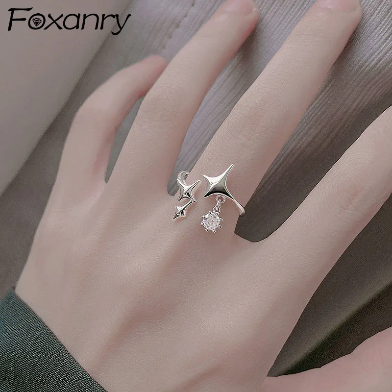 Evimi 925 Silver Color Rings For Women Accessories Trendy Elegant Sweet Creative Sparkling Star Zircon Tassel Bride Jewelry
Evimi 925 Silver Color Rings For Women Accessories Trendy Elegant Sweet Creative Sparkling Star Zircon Tassel Bride Jewelry