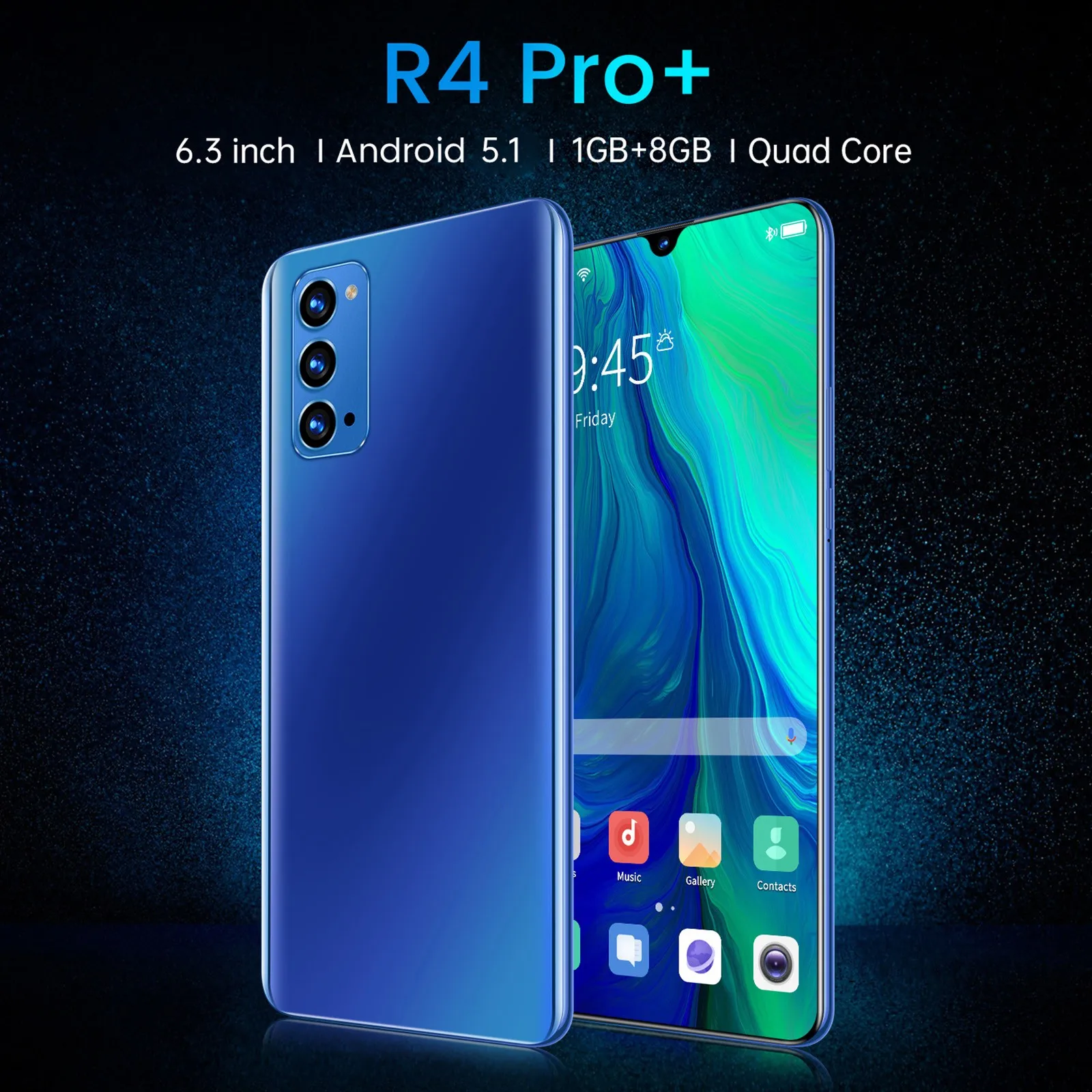 CARPRIE R4 Pro+ Smartphones Android 5.1 1GB+8GB Cell Phones Quad-Core 6.3 Inch Call Mobile Phone 2600mAh Smartphones смартфоны
CARPRIE R4 Pro+ Smartphones Android 5.1 1GB+8GB Cell Phones Quad-Core 6.3 Inch Call Mobile Phone 2600mAh Smartphones смартфоны