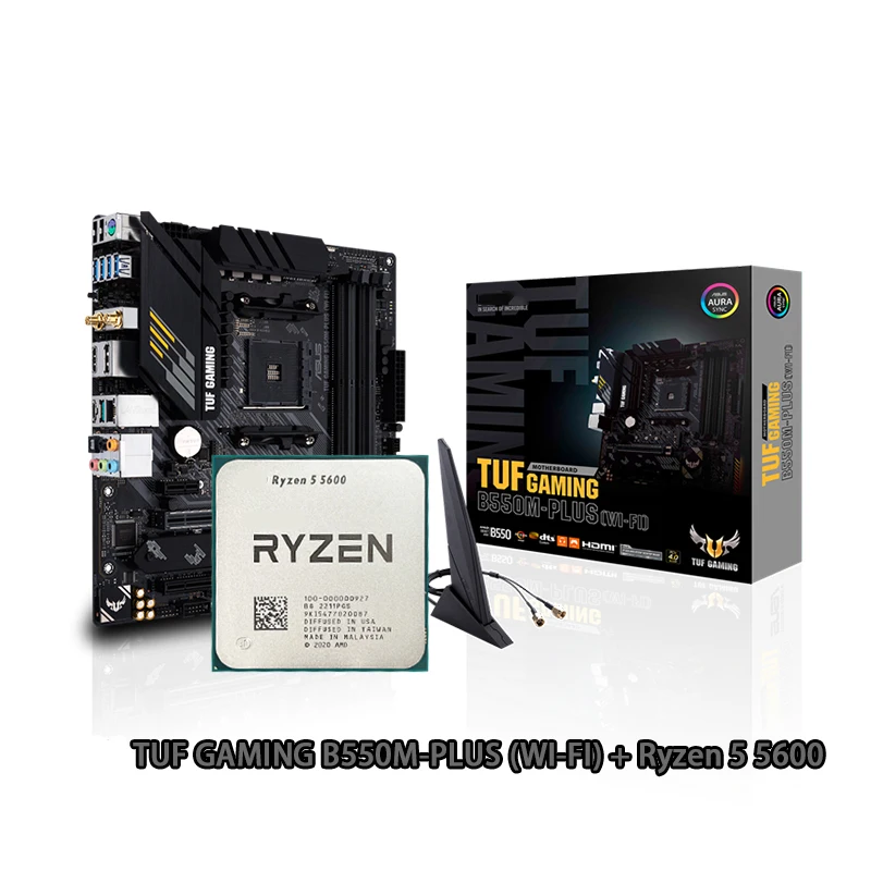 Материнская плата Ryzen 5 5600 R5 5600 CPU + TUF GAMING B550M PLUS (Wi-Fi), совместимая с Socket AM4, новая, но без кулера
Материнская плата Ryzen 5 5600 R5 5600 CPU + TUF GAMING B550M PLUS (Wi-Fi), совместимая с Socket AM4, новая, но без кулера