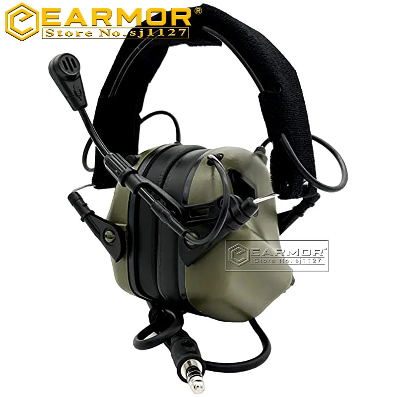 EARMOR M32 MOD3 охотничья тактическая гарнитура, военная авиационная связь, проводная гарнитура, военное тактическое оборудование
EARMOR M32 MOD3 охотничья тактическая гарнитура, военная авиационная связь, проводная гарнитура, военное тактическое оборудование
