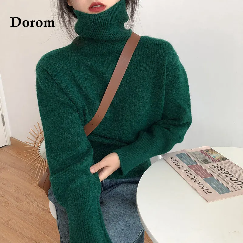 Vintage Green Turtleneck Pullover Sweater For Women Autumn Warm Long Sleeve Top Casual Basic Oversized Knitted Jumper Female Pul
Vintage Green Turtleneck Pullover Sweater For Women Autumn Warm Long Sleeve Top Casual Basic Oversized Knitted Jumper Female Pul