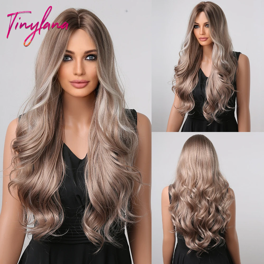 Brown Blonde Mixed White Long Wavy Synthetic Wigs for Women Cosplay Middle Part Highlight Ombre Wig Natural Heat Resistant Hair
Brown Blonde Mixed White Long Wavy Synthetic Wigs for Women Cosplay Middle Part Highlight Ombre Wig Natural Heat Resistant Hair