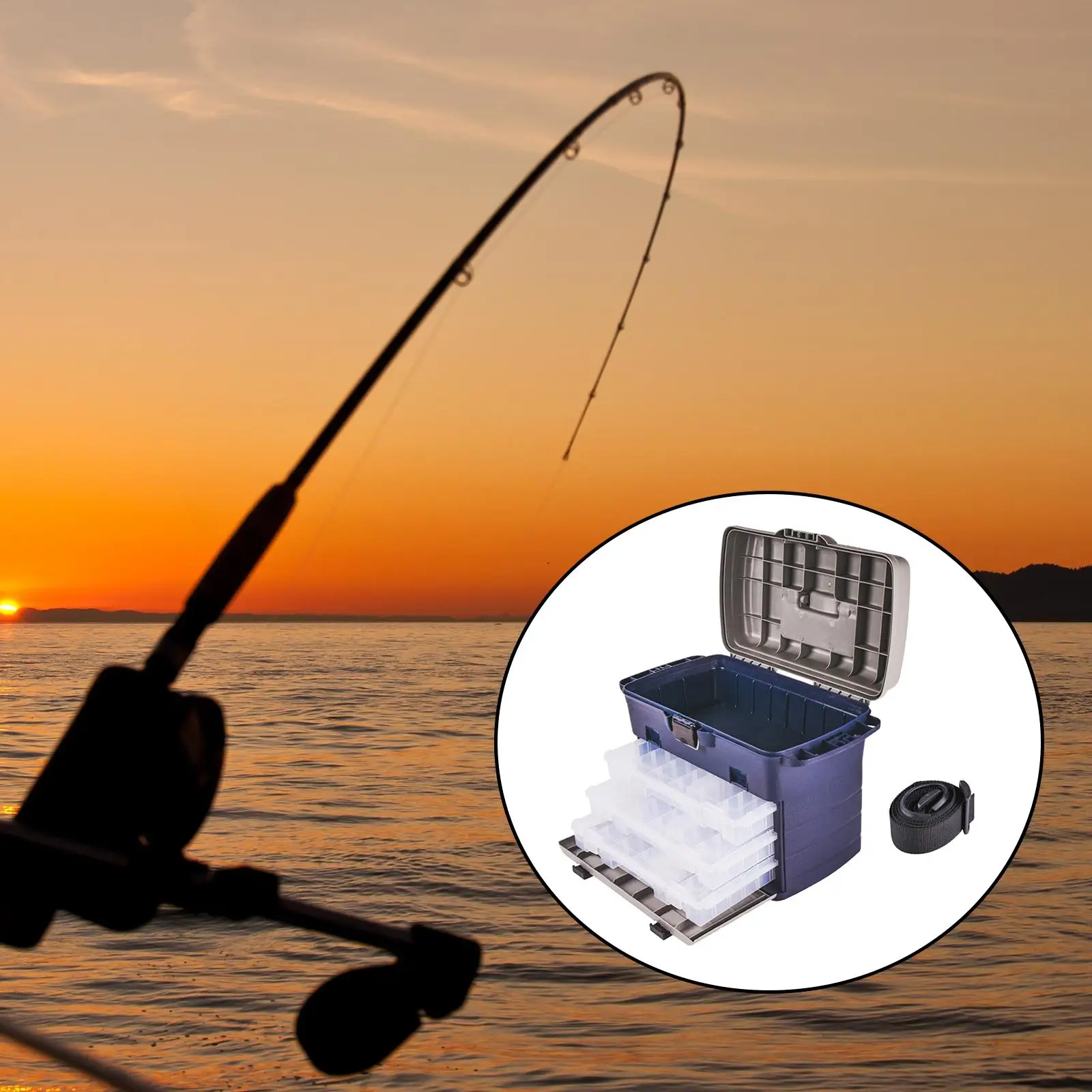 Fishing Tackle Box Removable Adjustable Fishing Box for Freshwater Fishing
Fishing Tackle Box Removable Adjustable Fishing Box for Freshwater Fishing