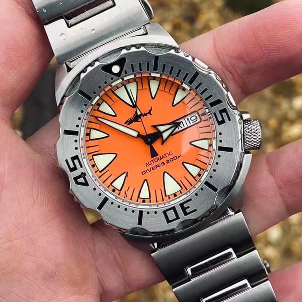 Heimdallr Men's Dive Watch Orange Dial V2 Sapphire Glass NH36 Automatic Movement Stainless Bracelet 20Bar Waterproof Luminous
Heimdallr Men's Dive Watch Orange Dial V2 Sapphire Glass NH36 Automatic Movement Stainless Bracelet 20Bar Waterproof Luminous