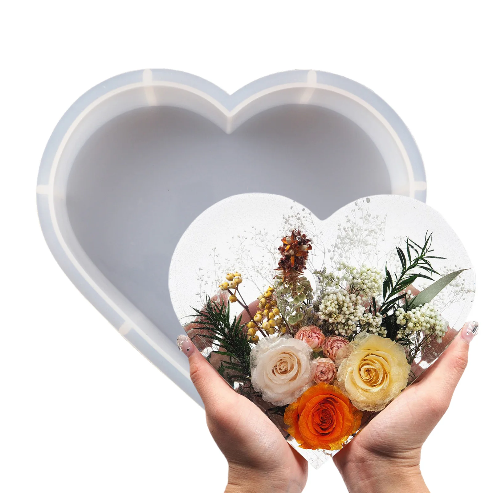 DIY Crystal Resin Mold Epoxy Heart Round Hexagon Frame Silicone Resin Mold Creative Mirror Jewelry Ornaments Craft Making Mould
DIY Crystal Resin Mold Epoxy Heart Round Hexagon Frame Silicone Resin Mold Creative Mirror Jewelry Ornaments Craft Making Mould