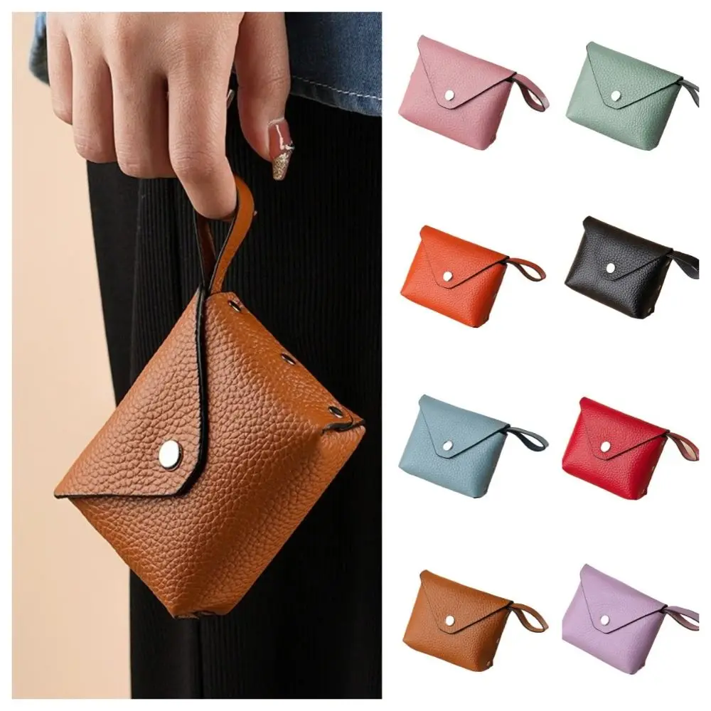 Solid Color Small Leather Coin Purse Soft Wallets Earphone Holder Lipstick Storage Bag Short Clutch Bag Female
Solid Color Small Leather Coin Purse Soft Wallets Earphone Holder Lipstick Storage Bag Short Clutch Bag Female