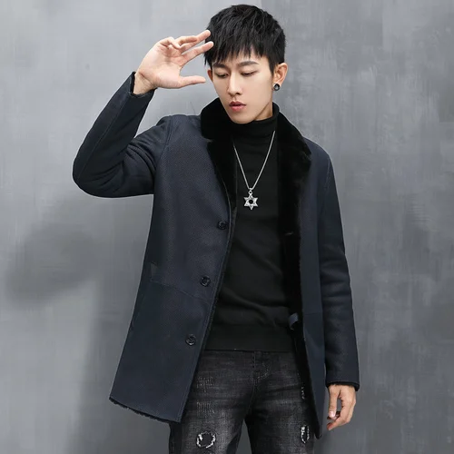 Natural Coat Men Warm Real Fur Jacket Male Midi Korean Wool Coats Man's Winter Trench Abrigo Hombre SQQ740
Natural Coat Men Warm Real Fur Jacket Male Midi Korean Wool Coats Man's Winter Trench Abrigo Hombre SQQ740