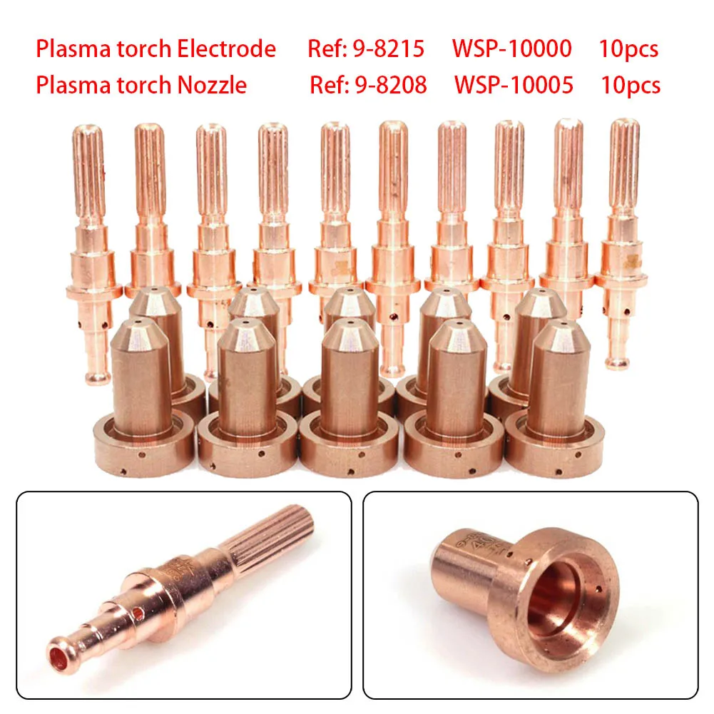 20pcs 9-8215 9-8208 Plasma Consumables Electrode Nozzle For Thermal Dynamics SL60/100 High Quality Plasma Torch Consumables
20pcs 9-8215 9-8208 Plasma Consumables Electrode Nozzle For Thermal Dynamics SL60/100 High Quality Plasma Torch Consumables