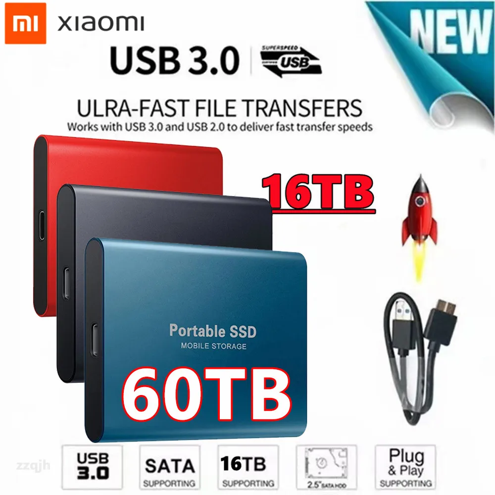 Внешний жесткий диск Xiaomi 60 ТБ SSD, высокоскоростной мобильный твердотельный накопитель 16 Тб, USB-накопитель, Совместимость с несколькими систе...
Внешний жесткий диск Xiaomi 60 ТБ SSD, высокоскоростной мобильный твердотельный накопитель 16 Тб, USB-накопитель, Совместимость с несколькими систе...