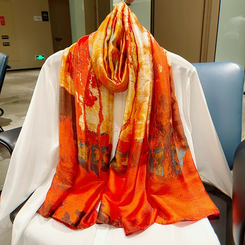 Fashion Silk Scarf Women Quality Soft Silk Scarves Female Shawls Foulard Beach Cover-ups Wraps 2022 Luxury Brand Summer Bandana
Fashion Silk Scarf Women Quality Soft Silk Scarves Female Shawls Foulard Beach Cover-ups Wraps 2022 Luxury Brand Summer Bandana