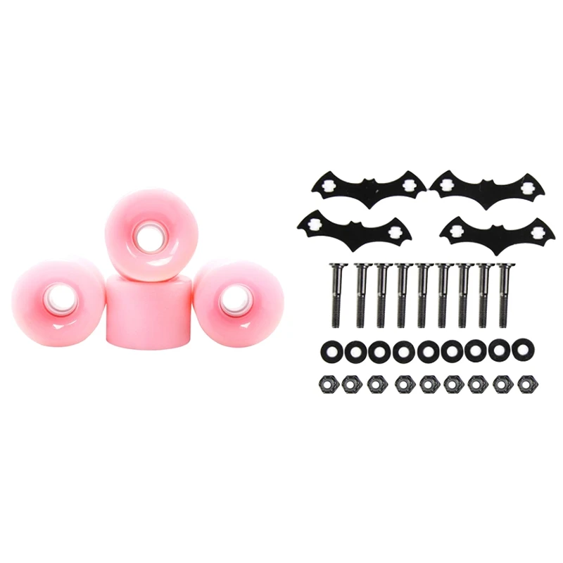 4Pcs 78A Skateboard Wheels Longboard Roller Parts With 4 Et Skateboard Deck Gasket Bolts Nuts Screw Mounting Hardware
4Pcs 78A Skateboard Wheels Longboard Roller Parts With 4 Et Skateboard Deck Gasket Bolts Nuts Screw Mounting Hardware
