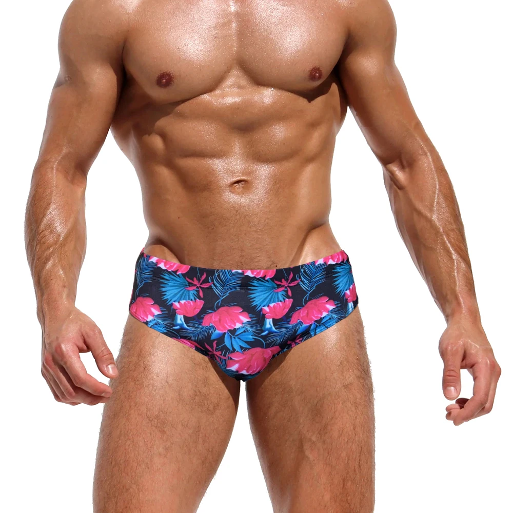 New Mens Swimwear Sport Bathing Swimsuit Sexy Male Flower Print Low Waist Mayo Pouch Sponge Cup Push Up Enhanced Swim Briefs
New Mens Swimwear Sport Bathing Swimsuit Sexy Male Flower Print Low Waist Mayo Pouch Sponge Cup Push Up Enhanced Swim Briefs