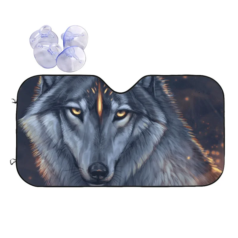 Wolf Cartoon Sunshade Windscreen Mystery Car Front Windshield 70x130cm Car Sunshade Heat Reflector Windshield Sunshade
Wolf Cartoon Sunshade Windscreen Mystery Car Front Windshield 70x130cm Car Sunshade Heat Reflector Windshield Sunshade