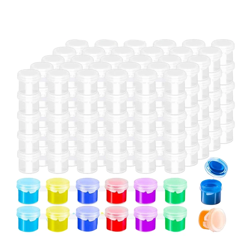 60 Strips 360 Pots Empty Paint Strips Paint Cup Clear Plastic Storage Containers Painting Craft Supplies(3 Ml/ 0.1 Oz)
60 Strips 360 Pots Empty Paint Strips Paint Cup Clear Plastic Storage Containers Painting Craft Supplies(3 Ml/ 0.1 Oz)