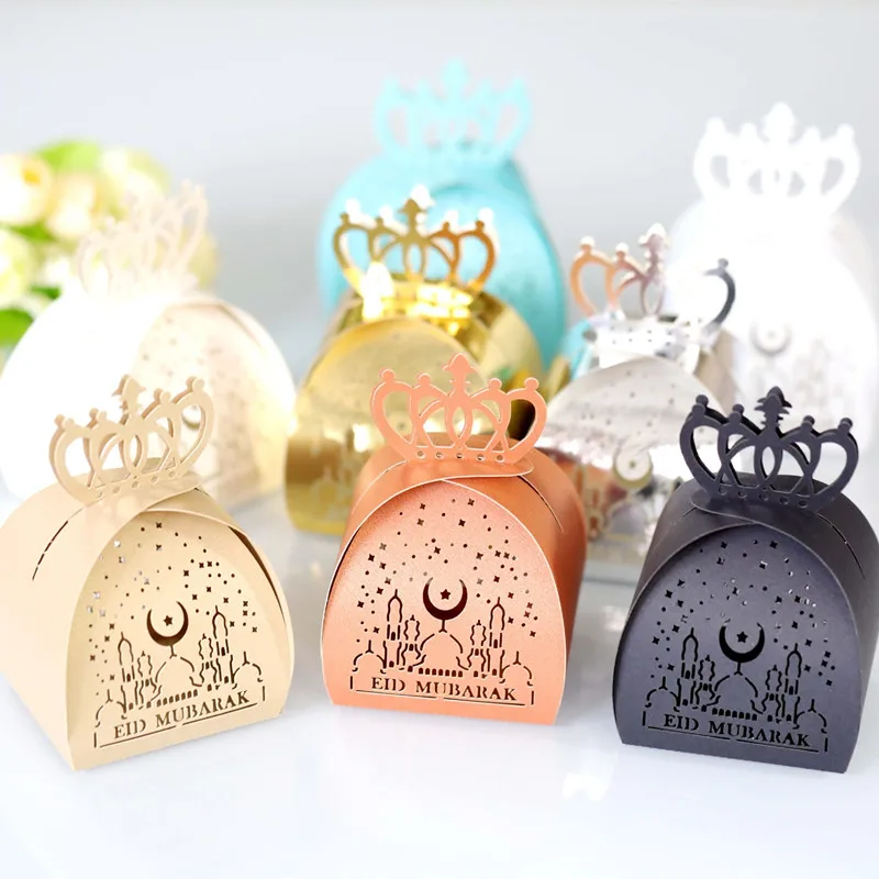 10pcs EID Mubarak Chocolate Candy Flower Box Cookie Gift Packaging Boxes Ramadan Kareem Decoration Islamic Muslim Party Supplies
10pcs EID Mubarak Chocolate Candy Flower Box Cookie Gift Packaging Boxes Ramadan Kareem Decoration Islamic Muslim Party Supplies