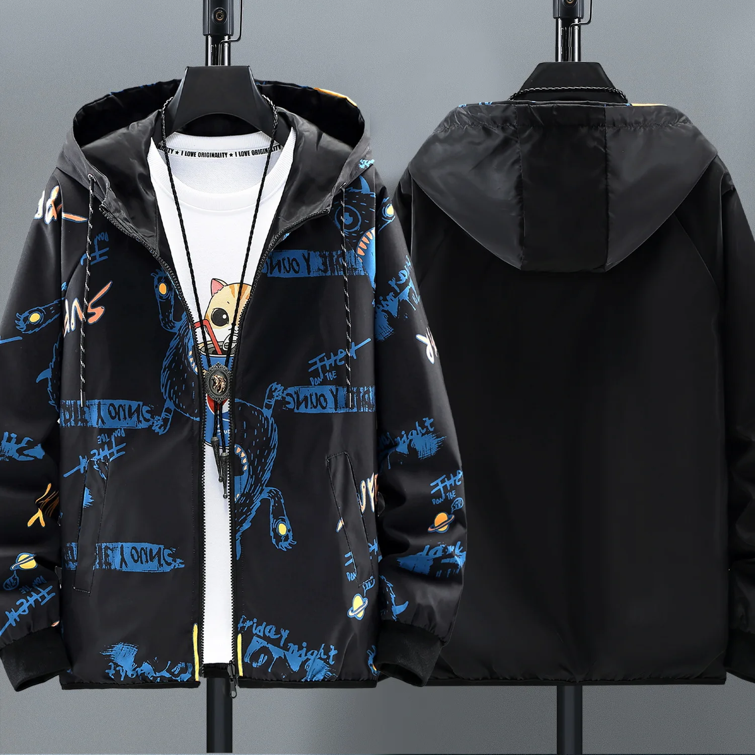 Spring Coat Men's 2022 New Double-sided Spring and Autumn Coat Boys' Trend Handsome Loose Jacket Students and Teenagers
Spring Coat Men's 2022 New Double-sided Spring and Autumn Coat Boys' Trend Handsome Loose Jacket Students and Teenagers