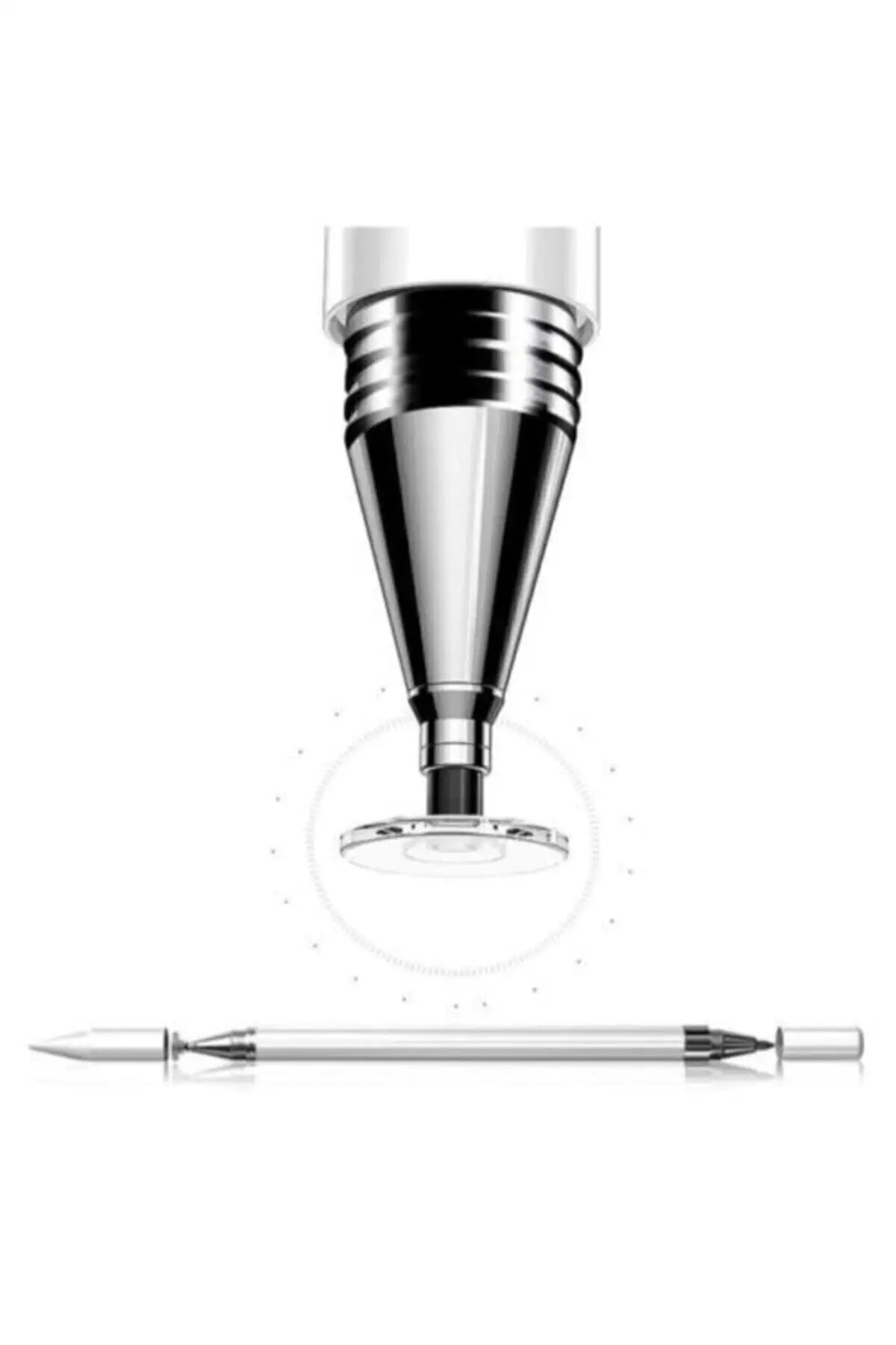 Apple Ipad Iphone Android Compatible Pencil 2 in 1 Disc Type Stylus Pen Delicate Texture Elegant Looking (One Type ballpoint Pen)
Apple Ipad Iphone Android Compatible Pencil 2 in 1 Disc Type Stylus Pen Delicate Texture Elegant Looking (One Type ballpoint Pen)