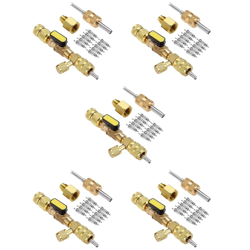 5X R410A R22 Valve Core Remover Installer Tool With Dual Size SAE 1/4 & 5/16 Port For R404A R407C R134A R12 HVAC System
5X R410A R22 Valve Core Remover Installer Tool With Dual Size SAE 1/4 & 5/16 Port For R404A R407C R134A R12 HVAC System