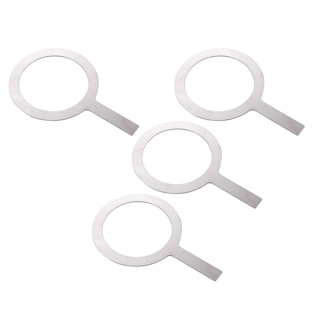 4 Pcs Milk Tea Baking Rings Creme Brulee Set Coffee Cup Rim Cover Decorate Brulee Making Tool Stainless Steel Cup Rim Ring
4 Pcs Milk Tea Baking Rings Creme Brulee Set Coffee Cup Rim Cover Decorate Brulee Making Tool Stainless Steel Cup Rim Ring
