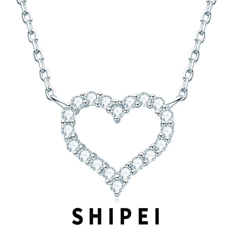 SHIPEI 925 Sterling Silver 3EX VVS1 D Color Real Moissanite Diamonds Gemstone Heart Pendant Women Necklace Fine Jewelry With GRA
SHIPEI 925 Sterling Silver 3EX VVS1 D Color Real Moissanite Diamonds Gemstone Heart Pendant Women Necklace Fine Jewelry With GRA