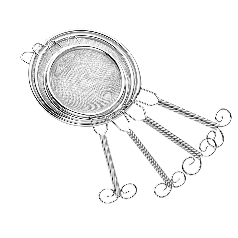 Stainless Steel Wire Fine Mesh Sieve Oil Strainer Flour Colander Sifter DIY Kitchen Tools For Filtering Food Kitchen Accessories
Stainless Steel Wire Fine Mesh Sieve Oil Strainer Flour Colander Sifter DIY Kitchen Tools For Filtering Food Kitchen Accessories