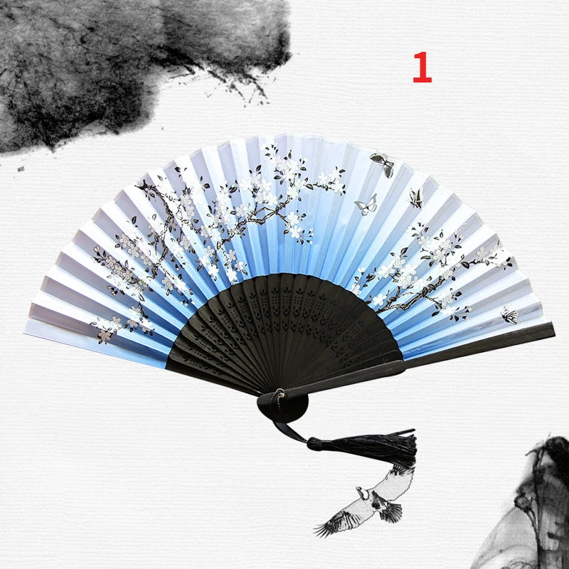 Chinese Japanese Silk Folding Fan Wooden Shank Classical Dance Fan High Quality Tassel Elegent Female Fan Home Decoration
Chinese Japanese Silk Folding Fan Wooden Shank Classical Dance Fan High Quality Tassel Elegent Female Fan Home Decoration