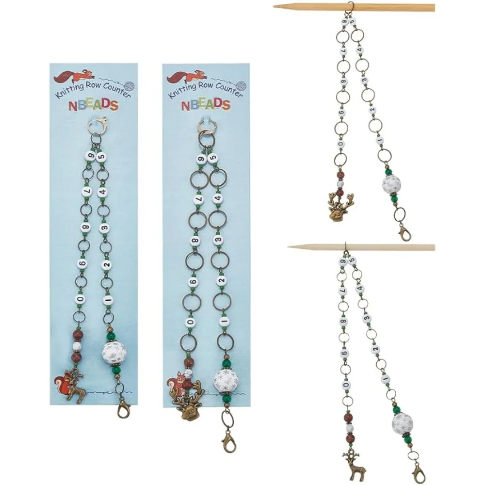 Рождественская подвеска в виде оленя, 2 шт., вязаная цепочка в ряд, белая кунжутная яшма, бусины, маркеры для вышивки, цепочки в ряд
Рождественская подвеска в виде оленя, 2 шт., вязаная цепочка в ряд, белая кунжутная яшма, бусины, маркеры для вышивки, цепочки в ряд
