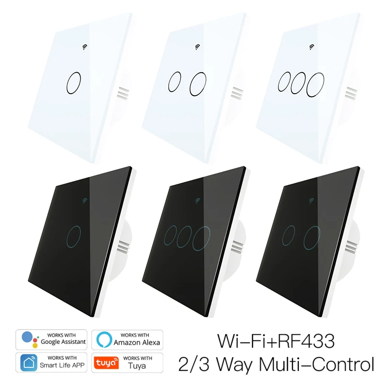 86 Model New Upgraded EU plug WiFi Wall Touch Smart Light Switch Smart Life/Tuya 100-250v Wifi+Bluetooth Mode Backlight Optional
86 Model New Upgraded EU plug WiFi Wall Touch Smart Light Switch Smart Life/Tuya 100-250v Wifi+Bluetooth Mode Backlight Optional