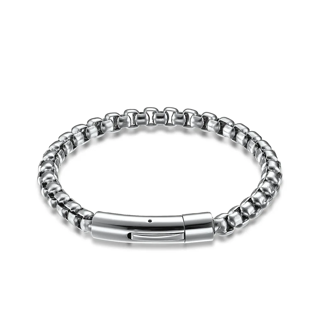 Ins Cool Stainless Steel Retro Simple Chain Bracelet for Men and Women Birthday Anniversary Fine Gift Jewelry
Ins Cool Stainless Steel Retro Simple Chain Bracelet for Men and Women Birthday Anniversary Fine Gift Jewelry