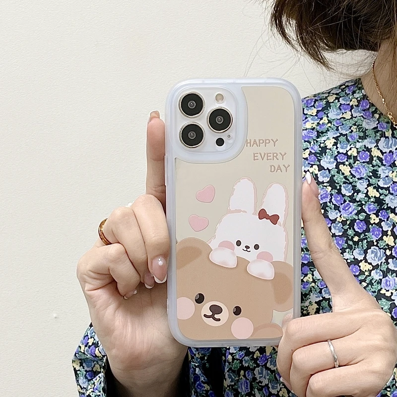 Retro Cute Cartoon Animal Rabbit Bear Korea Phone Case For iPhone 11 12 13 Pro Xs Max X X 7 8 Plus Case Shockproof Soft Cover
Retro Cute Cartoon Animal Rabbit Bear Korea Phone Case For iPhone 11 12 13 Pro Xs Max X X 7 8 Plus Case Shockproof Soft Cover