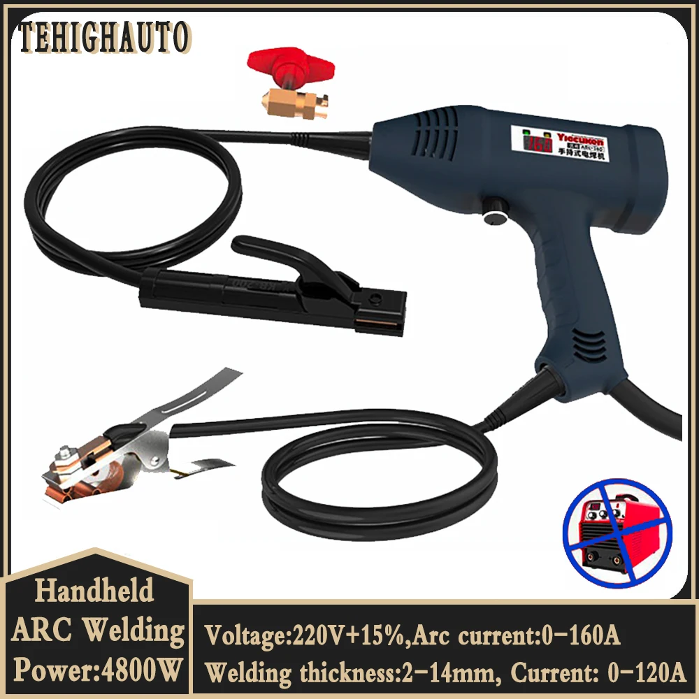 220V 4800W Handheld Arc Electric Welding Machine Automatic Digital Intelligent Tool Portable AC Intelligent Arc Welding Machine
220V 4800W Handheld Arc Electric Welding Machine Automatic Digital Intelligent Tool Portable AC Intelligent Arc Welding Machine