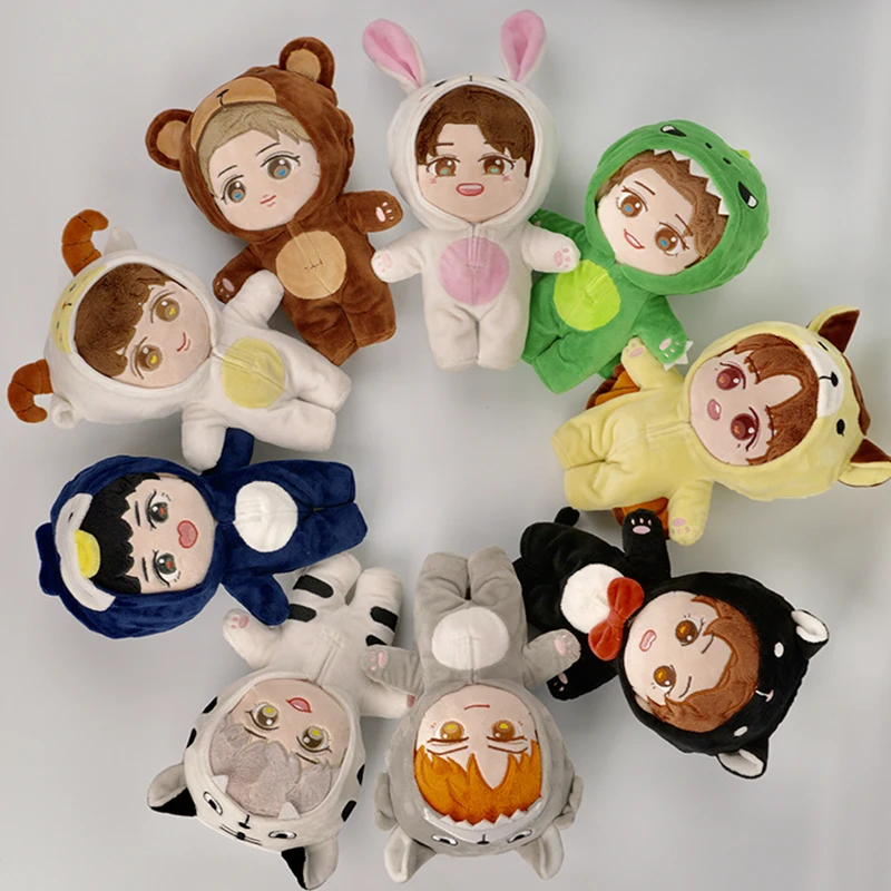 Kpop Корейская EXO плюшевая игрушка мягкая кукла Kawaii Мультфильм Косплей BAEKHYUN CHANYEOL CHEN