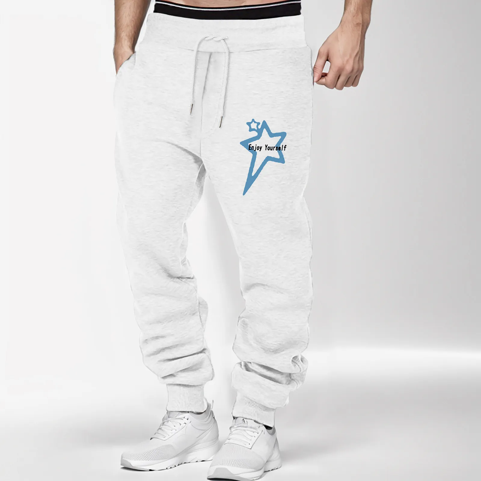 Men Sports Pants Sweatpants Elastic High Waist Drawstring Trousers Loose Wide Leg Outdoor Sports Bottoms Gym Jogging Sports Pant
Men Sports Pants Sweatpants Elastic High Waist Drawstring Trousers Loose Wide Leg Outdoor Sports Bottoms Gym Jogging Sports Pant