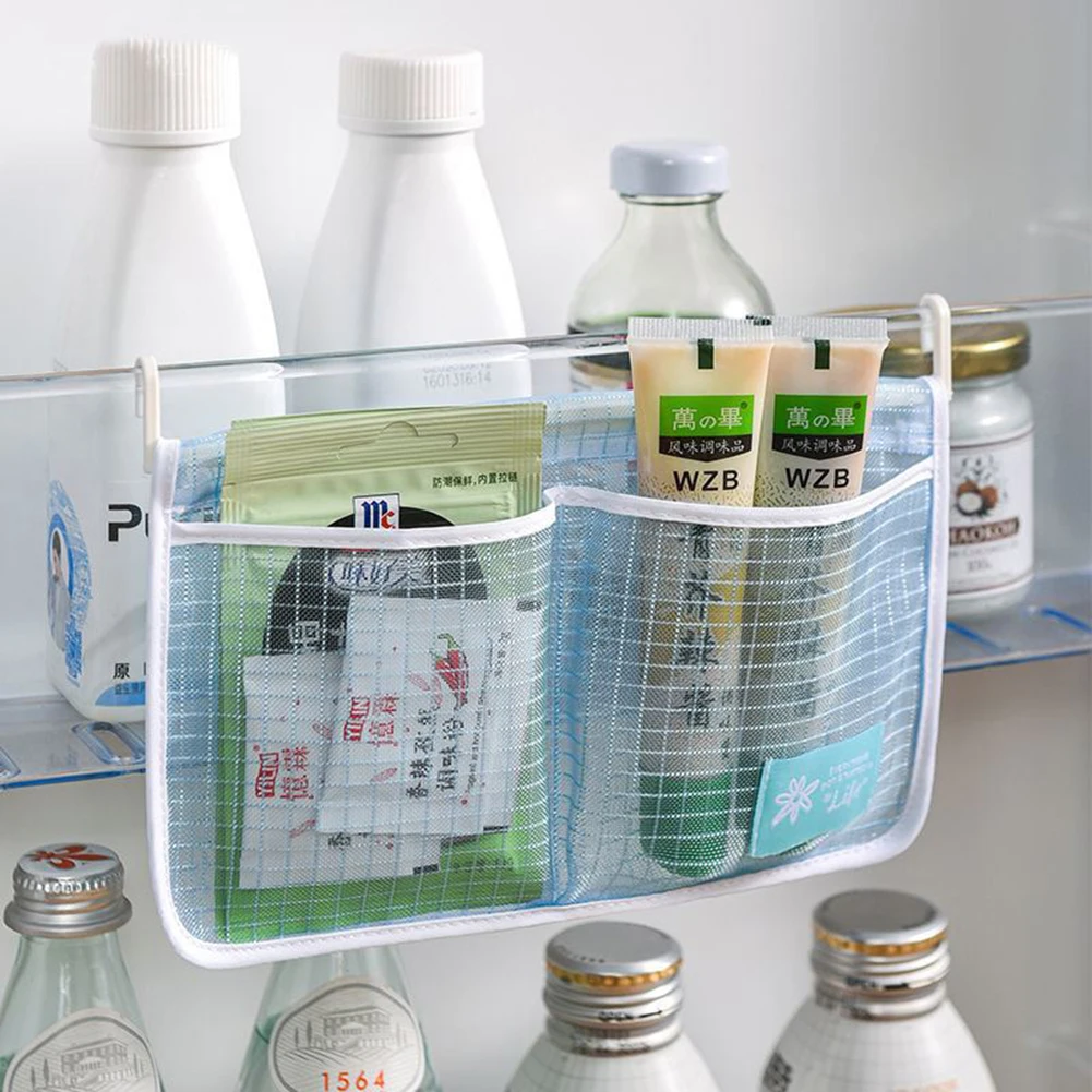 Refrigerator Storage Hanging Bag Fruit Home Cabinet Compartment Mesh Fridge Kitchen Organizers Pocket 
Refrigerator Storage Hanging Bag Fruit Home Cabinet Compartment Mesh Fridge Kitchen Organizers Pocket