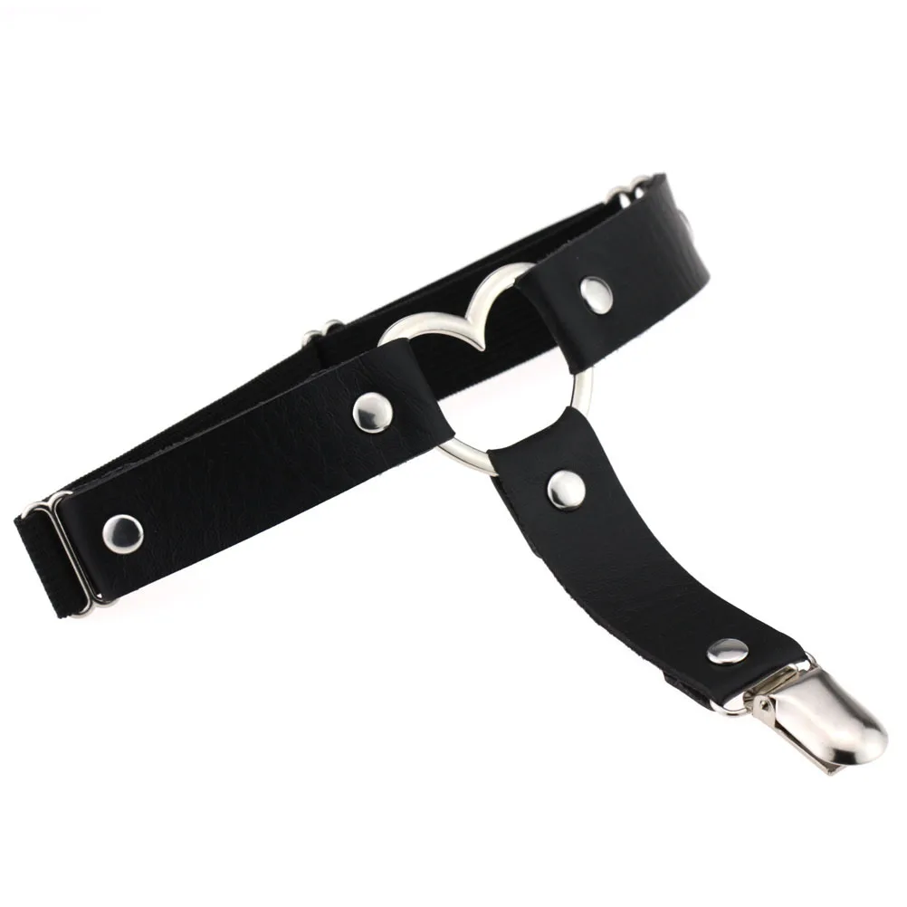 Leg Suspender Sexy Stockings Garters 1pcs Women Sexy Punk Goth Heart PU Leather Elastic Garter Leg Thigh Ring Clothing Accessory
Leg Suspender Sexy Stockings Garters 1pcs Women Sexy Punk Goth Heart PU Leather Elastic Garter Leg Thigh Ring Clothing Accessory