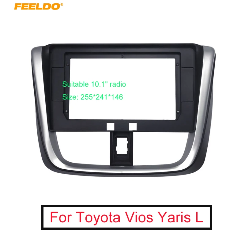 FEELDO Car Stereo 10.1 Inch Big Screen Fascia Frame Adapter For Toyota Vios 2Din Dash Audio Fitting Panel Frame Kit
FEELDO Car Stereo 10.1 Inch Big Screen Fascia Frame Adapter For Toyota Vios 2Din Dash Audio Fitting Panel Frame Kit
