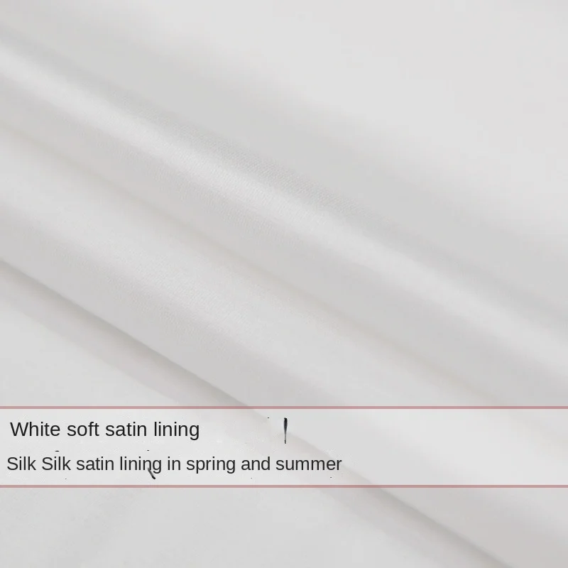 White Silk Sateen Fabric Brand Fashion Design Thin Soft Glossy Summer Clothing Material for Sewing by the Meter Wholesale
White Silk Sateen Fabric Brand Fashion Design Thin Soft Glossy Summer Clothing Material for Sewing by the Meter Wholesale