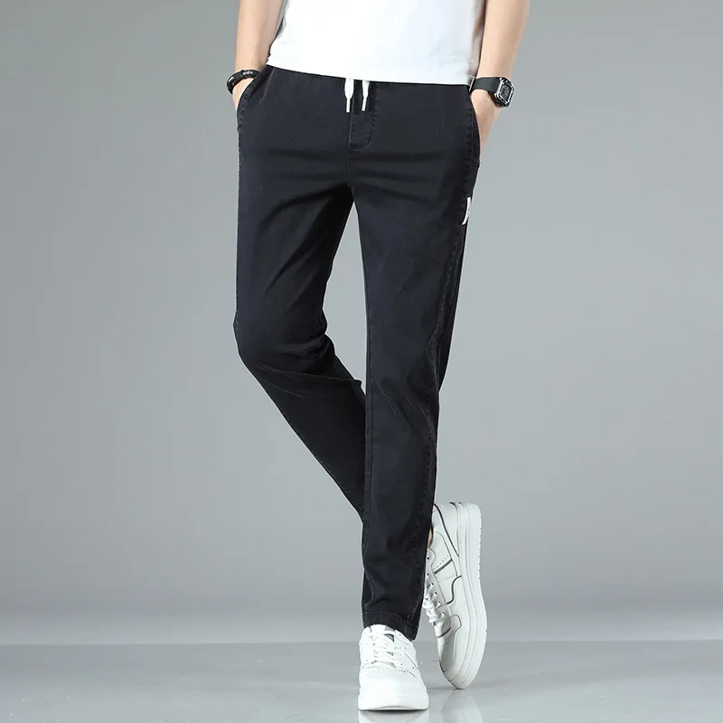 Korean Style Men's Pants Spring Summer Fashion Solid Color Straight-Leg Pants Men's Casual Lace-up Mid-Waist Pants Trousers
Korean Style Men's Pants Spring Summer Fashion Solid Color Straight-Leg Pants Men's Casual Lace-up Mid-Waist Pants Trousers