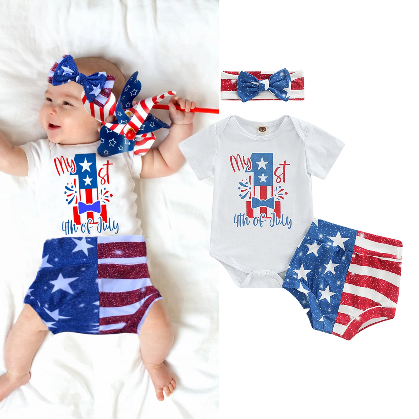 Ma&Baby 0-24M My 1st Independence Day Baby Boys Girls Clothes Set Letter Romper Star Striped Print Shorts Outfits Costumes D01
Ma&Baby 0-24M My 1st Independence Day Baby Boys Girls Clothes Set Letter Romper Star Striped Print Shorts Outfits Costumes D01