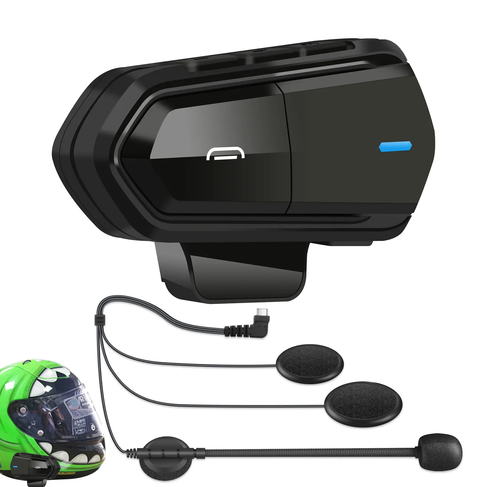 Motorcycle Helmet Intercom BT Motorcycle Wireless Headset Headphone Speaker Handsfree with Stereo Sound Music Player
Motorcycle Helmet Intercom BT Motorcycle Wireless Headset Headphone Speaker Handsfree with Stereo Sound Music Player
